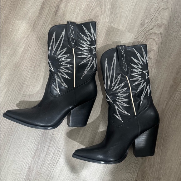 OASIS SOCIETY - Black Western Cowgirl Boots - Picture 8 of 10
